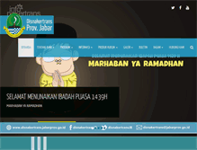 Tablet Screenshot of disnakertrans.jabarprov.go.id