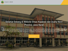 Tablet Screenshot of diskumkm.jabarprov.go.id